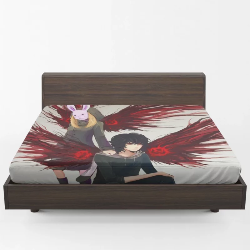 Ayato and Touka Ghoul Siblings Anime Fitted Sheet 1