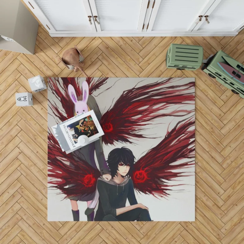 Ayato and Touka Ghoul Siblings Anime Rug