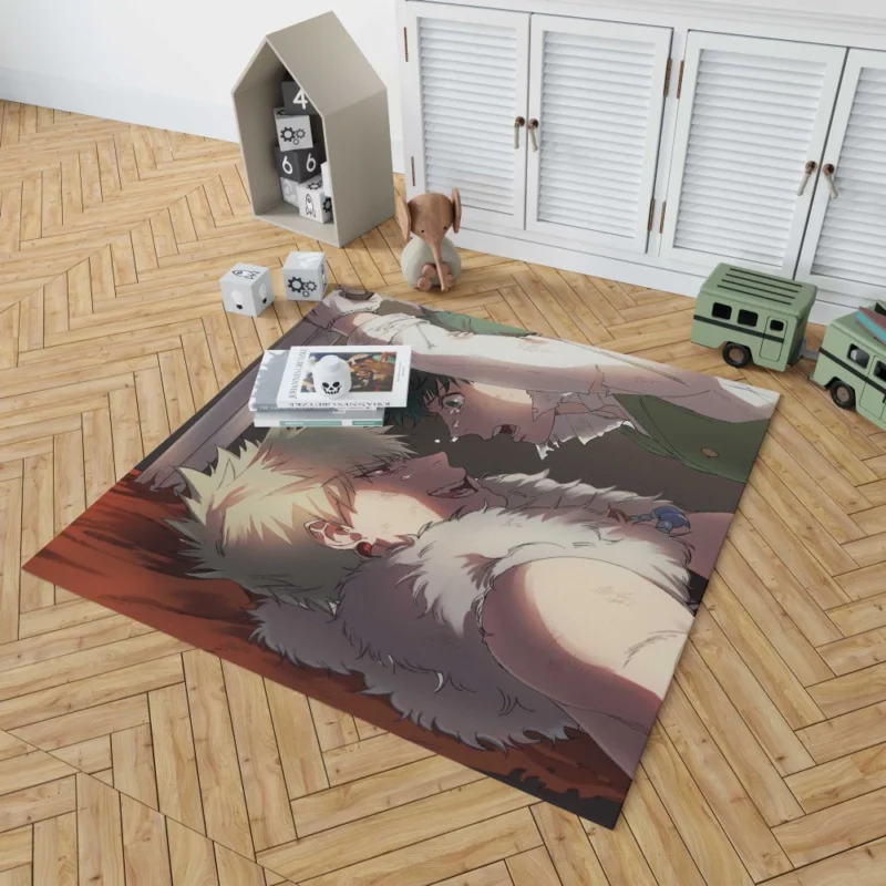 Bakugou and Izuku Rivalry Ignites Anime Rug 1