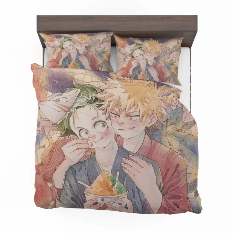 Bakugou and Izuku Unbreakable Bond Anime Bedding Set 1