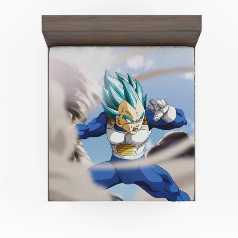 Beyond Blue Vegeta Super Saiyan Blue Form Anime Fitted Sheet