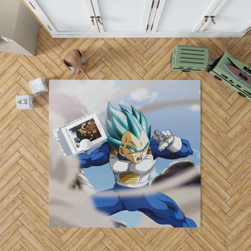 Beyond Blue Vegeta Super Saiyan Blue Form Anime Rug