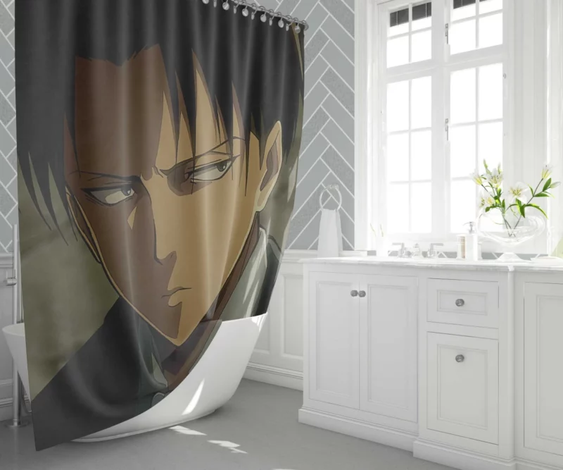 Beyond Levi Ackerman Legacy Anime Shower Curtain 1