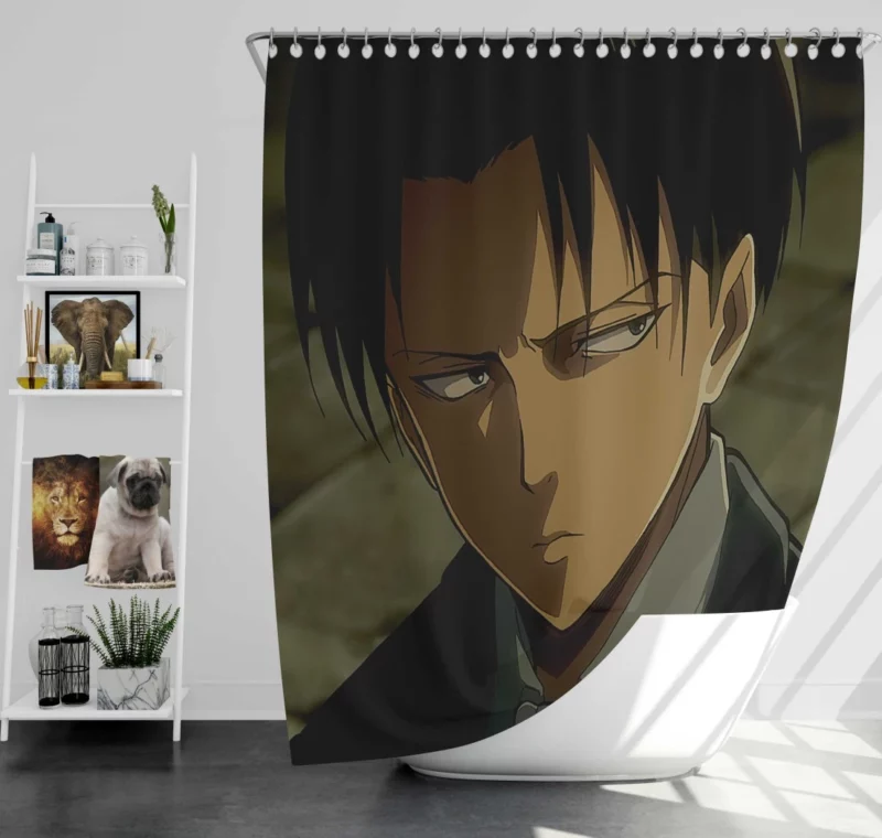 Beyond Levi Ackerman Legacy Anime Shower Curtain