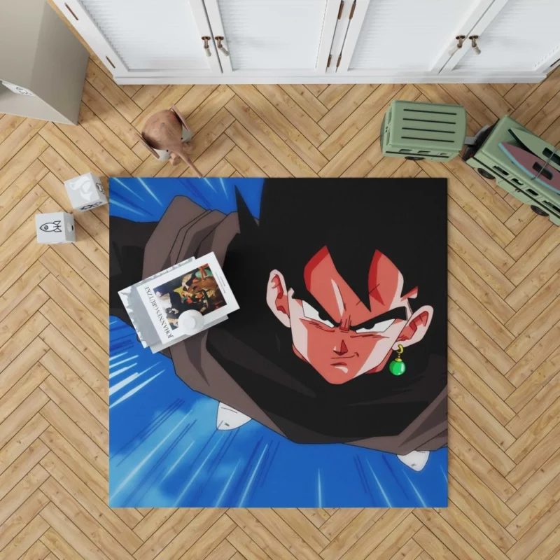 Black Goku Deception Dark Conspiracy Anime Rug