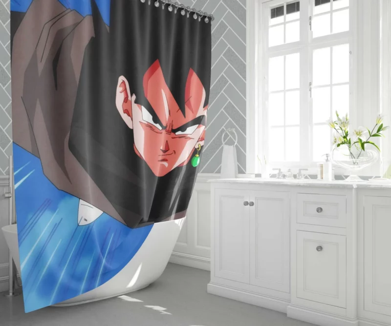 Black Goku Deception Dark Conspiracy Anime Shower Curtain 1