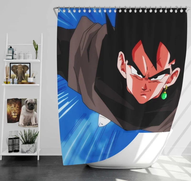 Black Goku Deception Dark Conspiracy Anime Shower Curtain