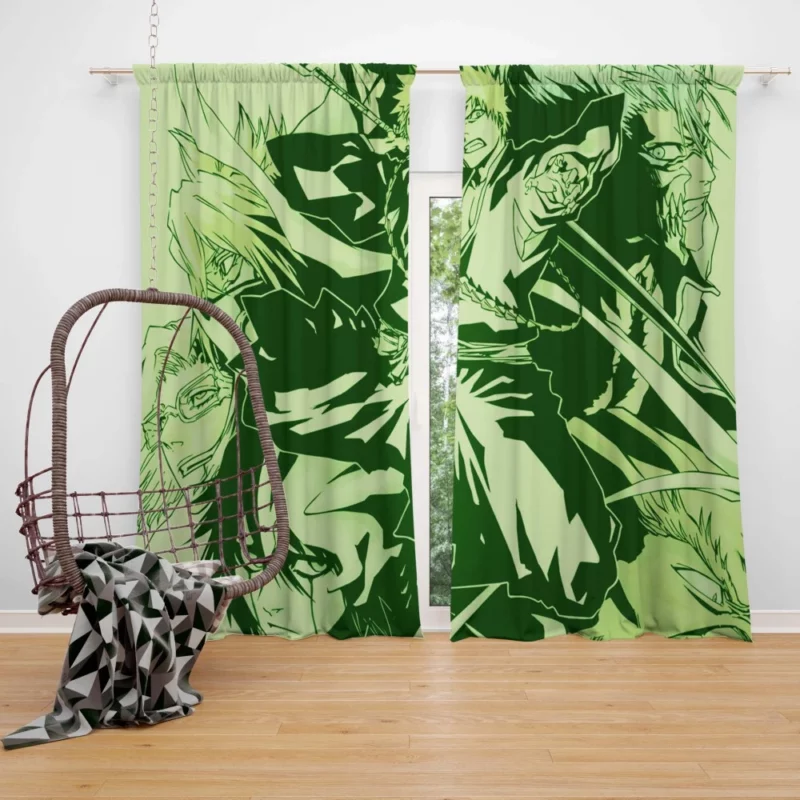 Bleach Battle Royale Ichigo and Tier Halibel Anime Curtain