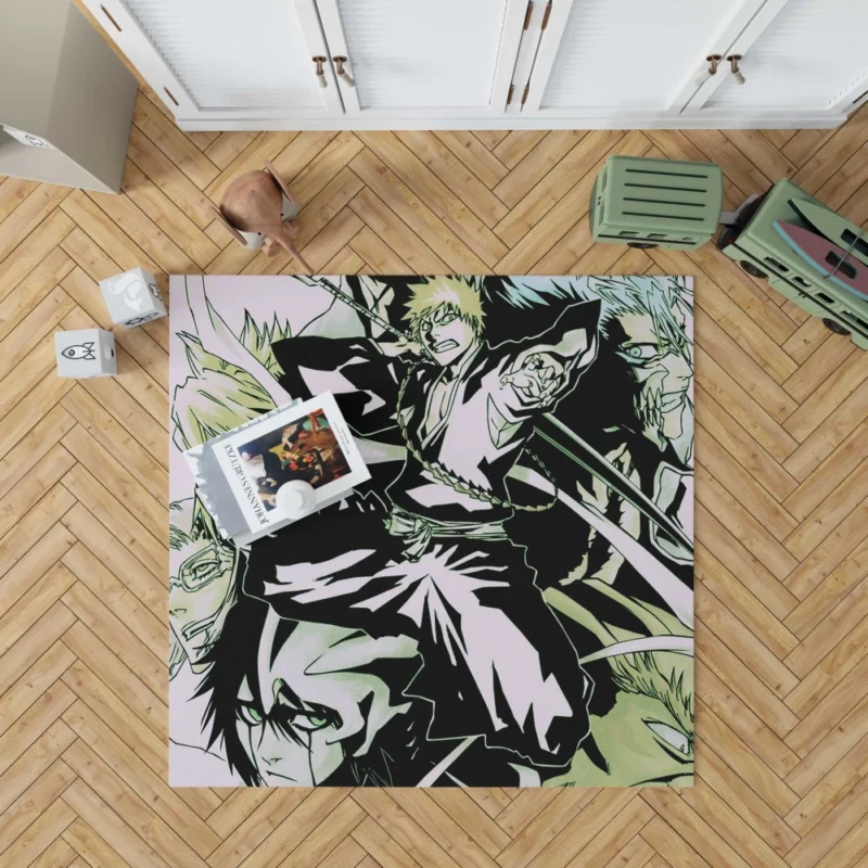 Bleach Epic Clash Ichigo vs. Grimmjow Anime Rug