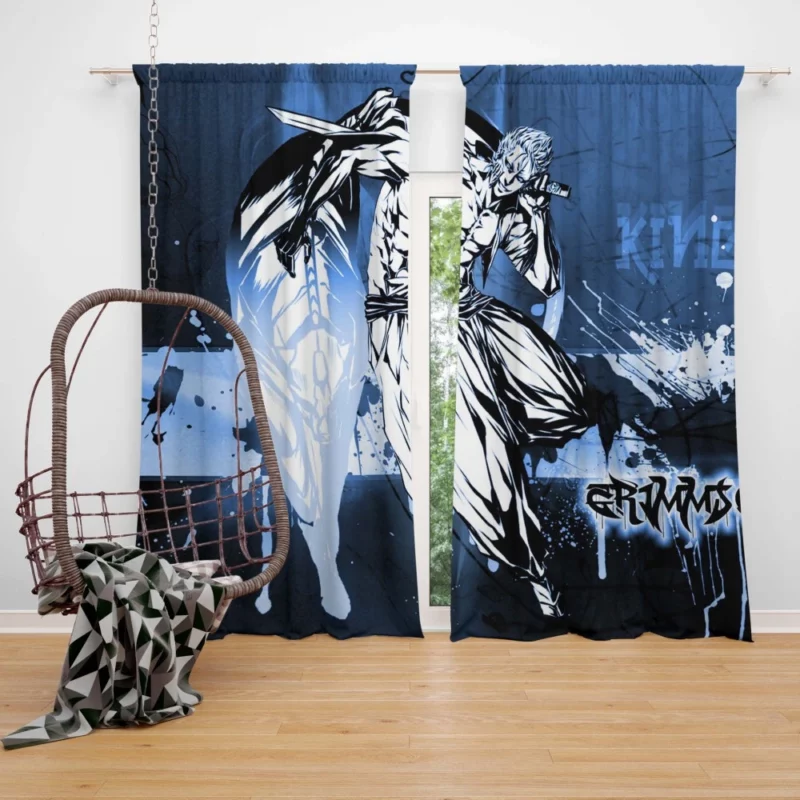 Bleach Menacing Grimmjow Jaegerjaquez Anime Curtain