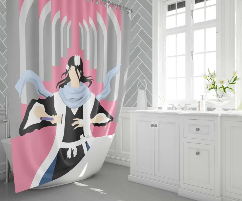 Bleach Regal Byakuya Kuchiki Anime Shower Curtain 1