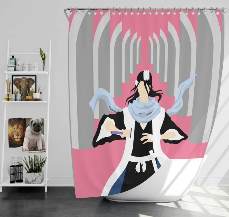 Bleach Regal Byakuya Kuchiki Anime Shower Curtain