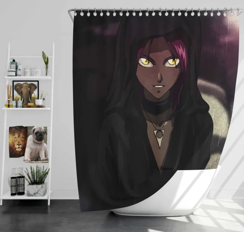 Bleach Yoruichi Shihoin Femme Fatale Anime Shower Curtain