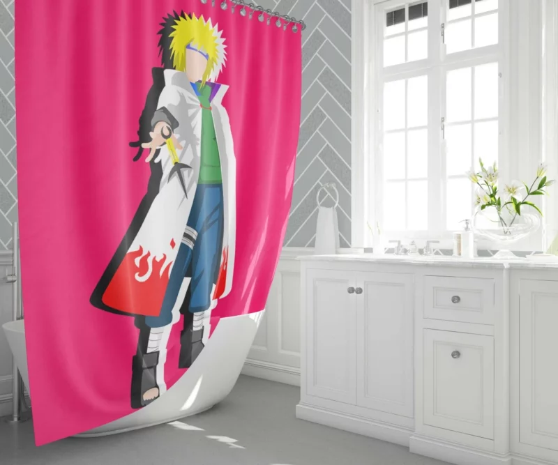 Blond Ambition Minato Heroic Journey Anime Shower Curtain 1