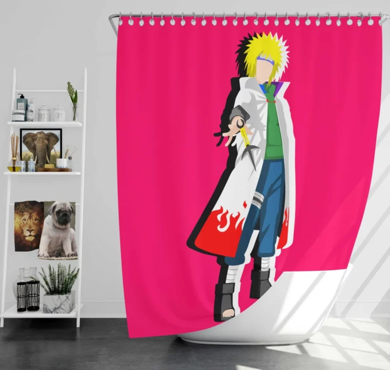 Blond Ambition Minato Heroic Journey Anime Shower Curtain