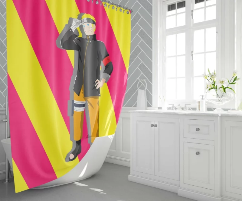 Blond Ambition Naruto Odyssey Anime Shower Curtain 1