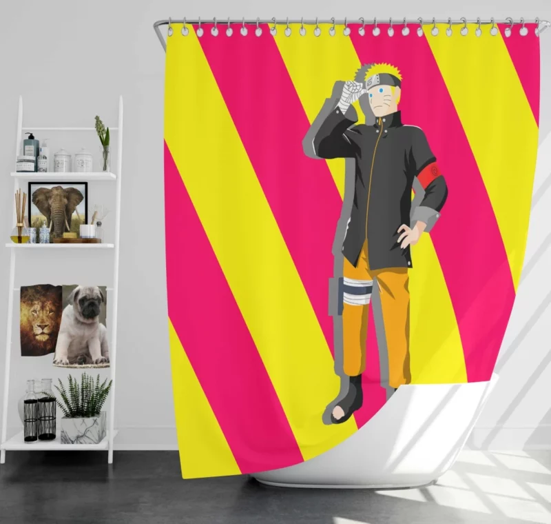 Blond Ambition Naruto Odyssey Anime Shower Curtain