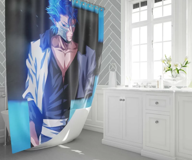 Blood and Battle Ichigo vs. Grimmjow Anime Shower Curtain 1