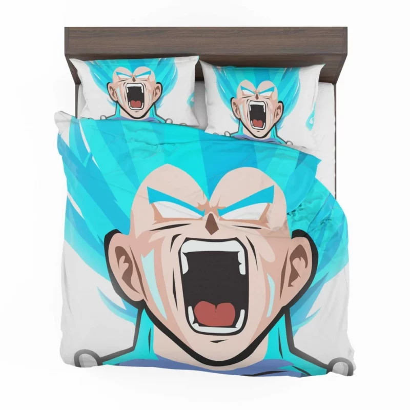 Blue-Haired Clash Vegeta Battle Anime Bedding Set 1