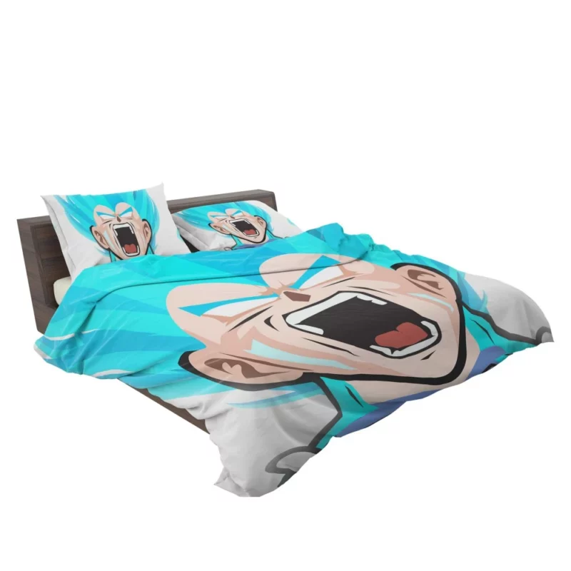 Blue-Haired Clash Vegeta Battle Anime Bedding Set 2