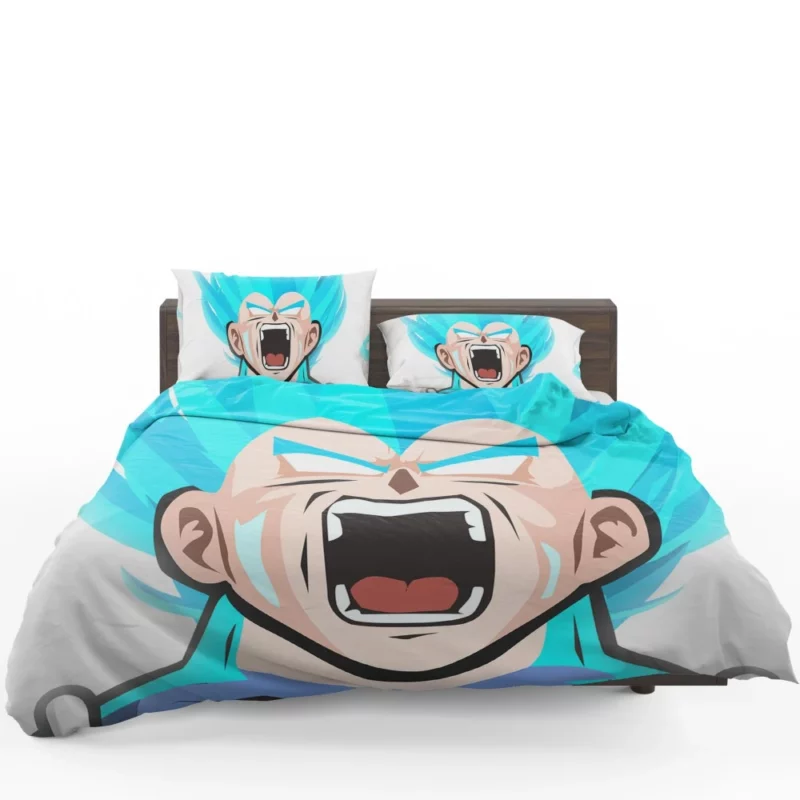 Blue-Haired Clash Vegeta Battle Anime Bedding Set