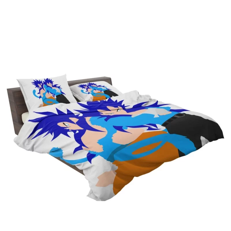 Blue-Haired Warriors Goku and Vegeta Anime Bedding Set 2