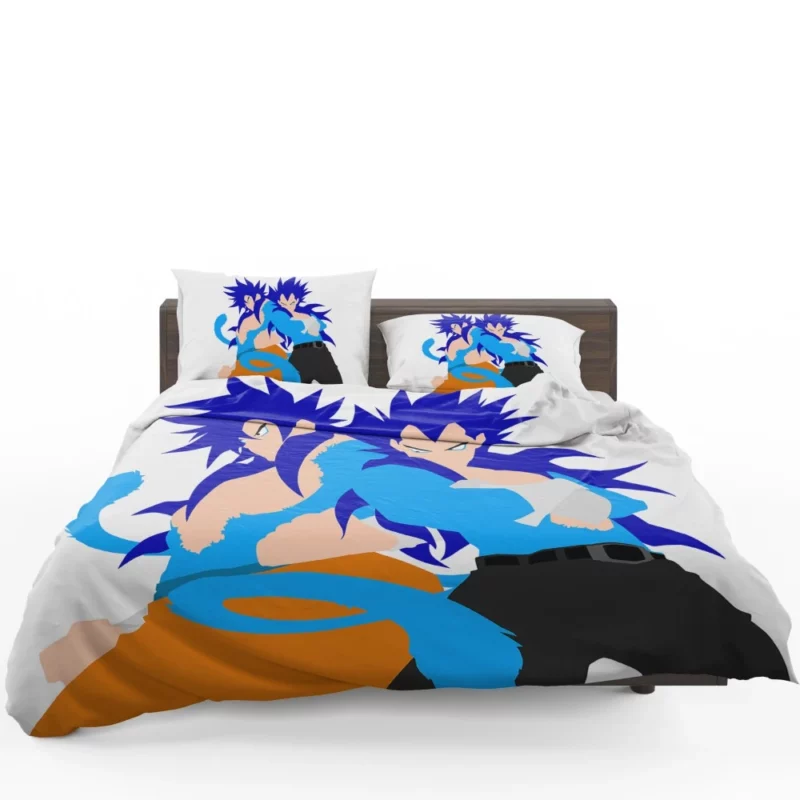 Blue-Haired Warriors Goku and Vegeta Anime Bedding Set