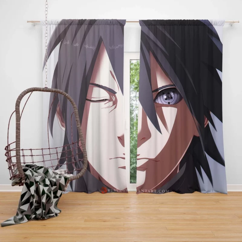 Boruto Era Sasuke Journey Anime Curtain