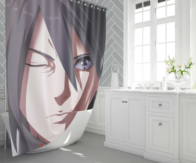 Boruto Era Sasuke Journey Anime Shower Curtain 1