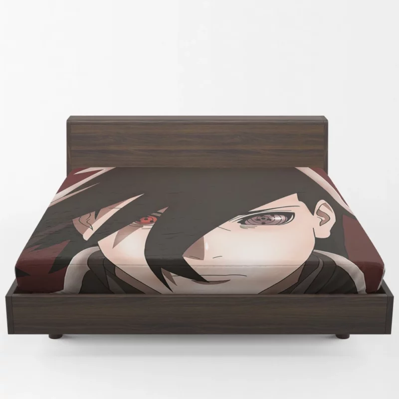 Boruto Mentor Sasuke Uchiha Anime Fitted Sheet 1