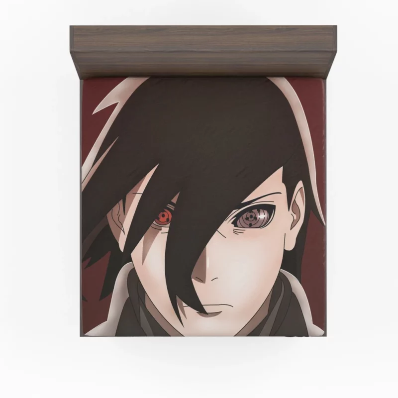 Boruto Mentor Sasuke Uchiha Anime Fitted Sheet