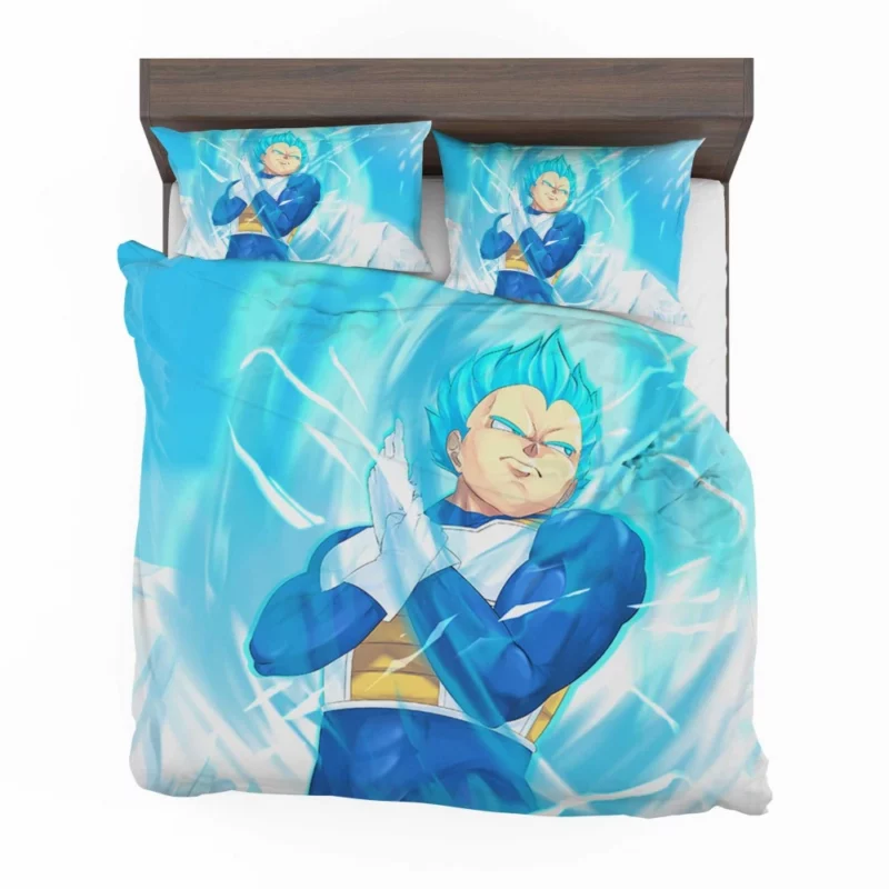 Broly Rival Vegeta Super Saiyan Blue Anime Bedding Set 1