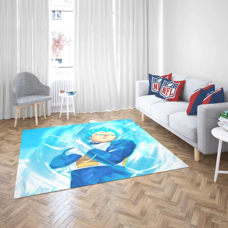 Broly Rival Vegeta Super Saiyan Blue Anime Rug 2