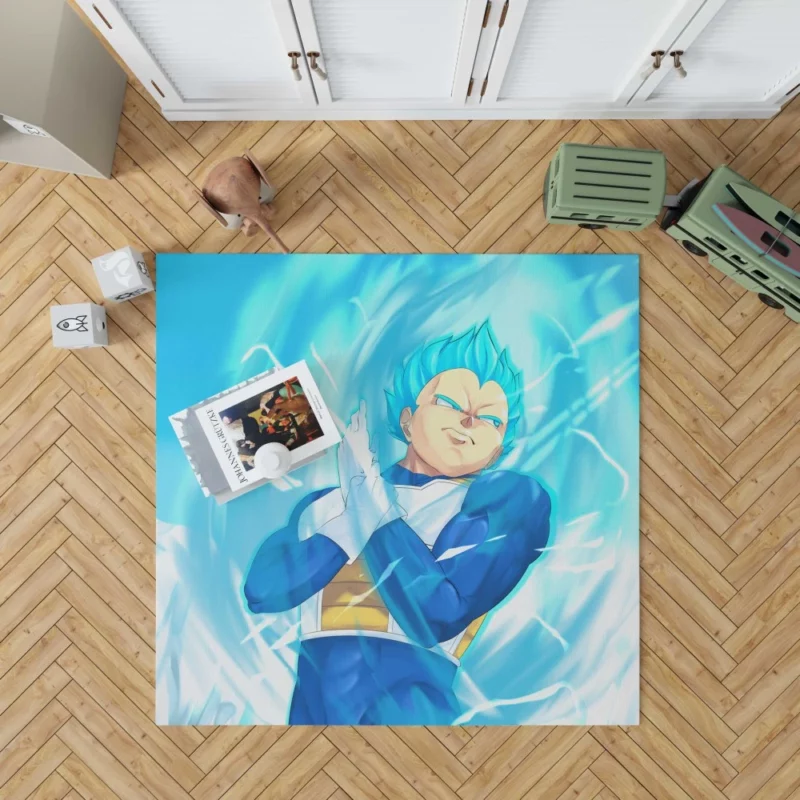 Broly Rival Vegeta Super Saiyan Blue Anime Rug