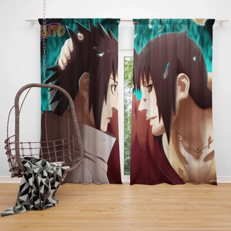 Brothers Bond Sasuke and Itachi Anime Curtain