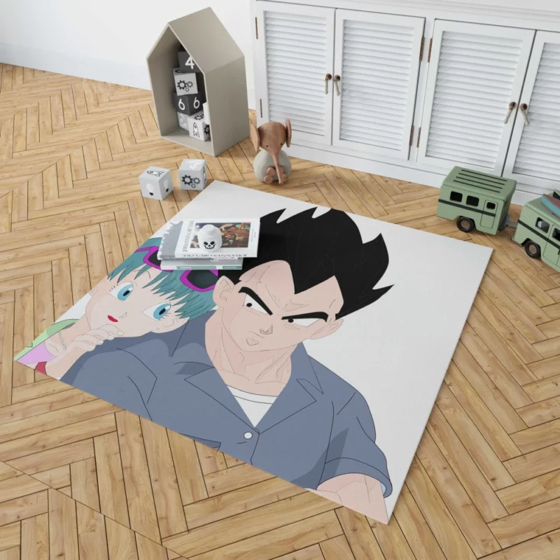 Bulma and Vegeta Dynamic Duo Anime Rug 1