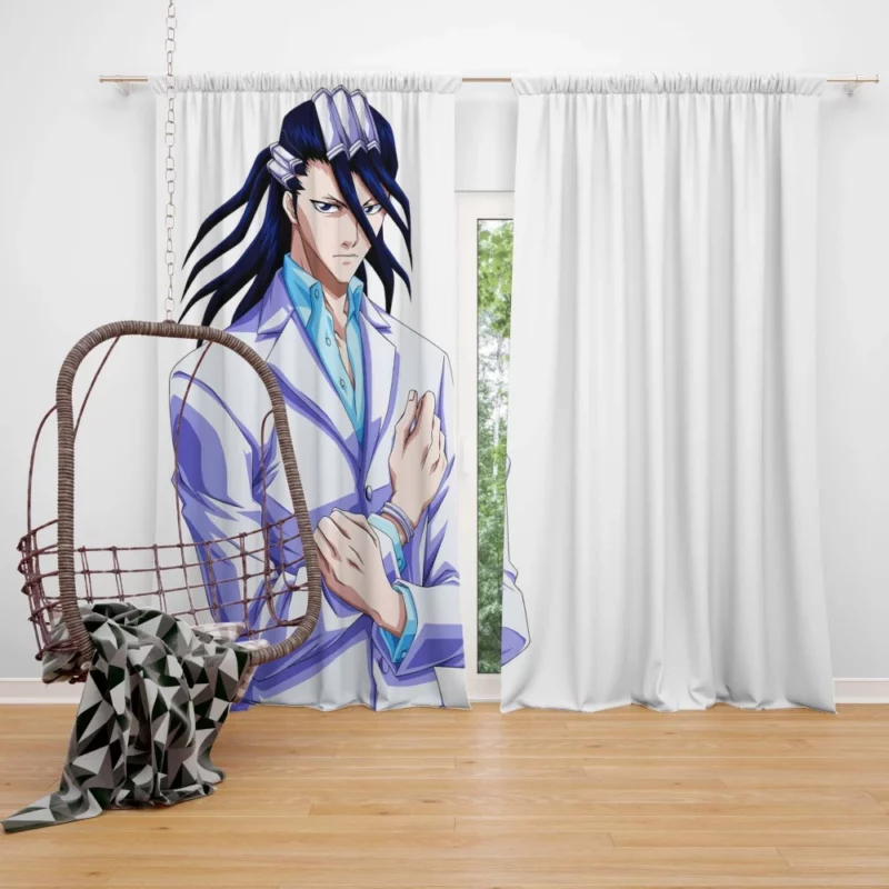 Byakuya Kuchiki Captain of Bleach Sixth Division Anime Curtain