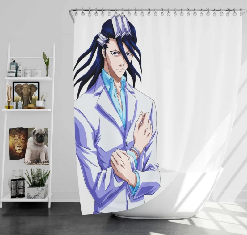 Byakuya Kuchiki Captain of Bleach Sixth Division Anime Shower Curtain