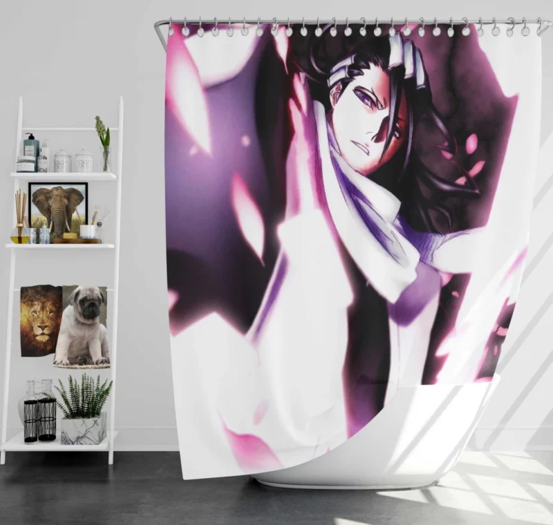 Byakuya Kuchiki Noble Soul Reaper Anime Shower Curtain