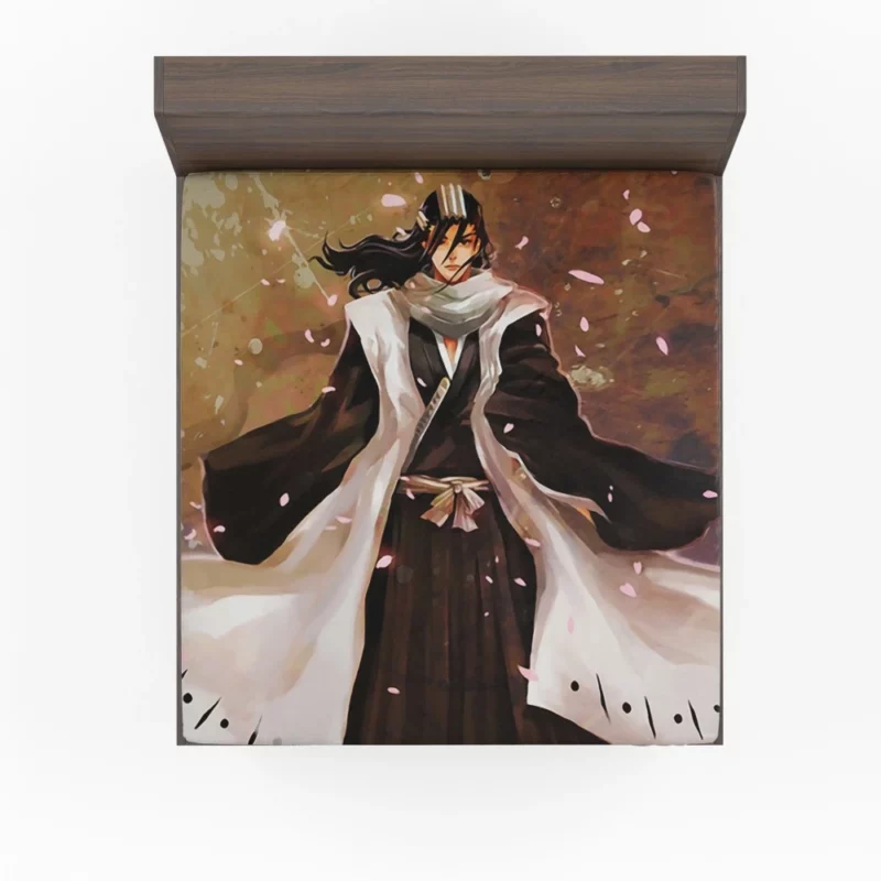 Byakuya Kuchiki Stern Soul Reaper Anime Fitted Sheet