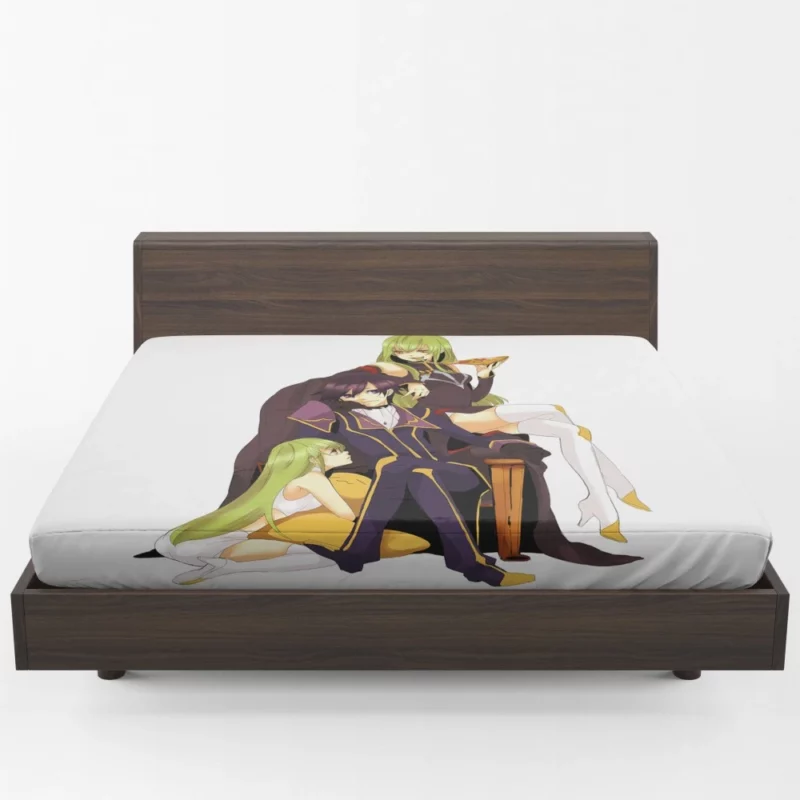 C.C. & Lelouch Bond Anime Fitted Sheet 1