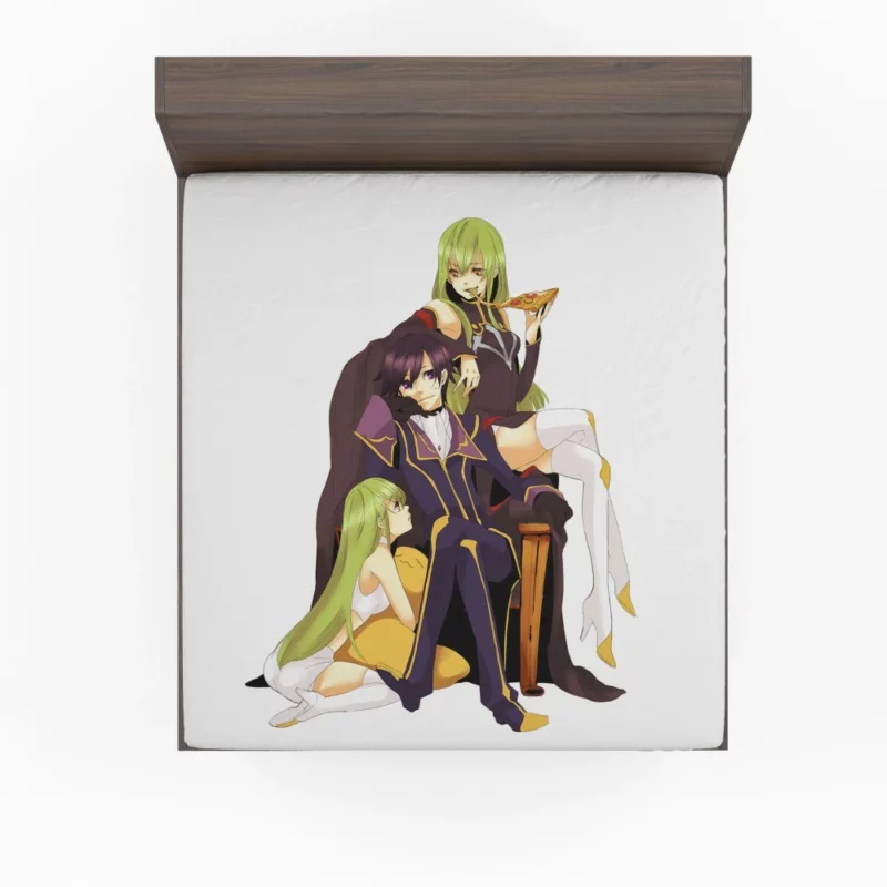 C.C. & Lelouch Bond Anime Fitted Sheet