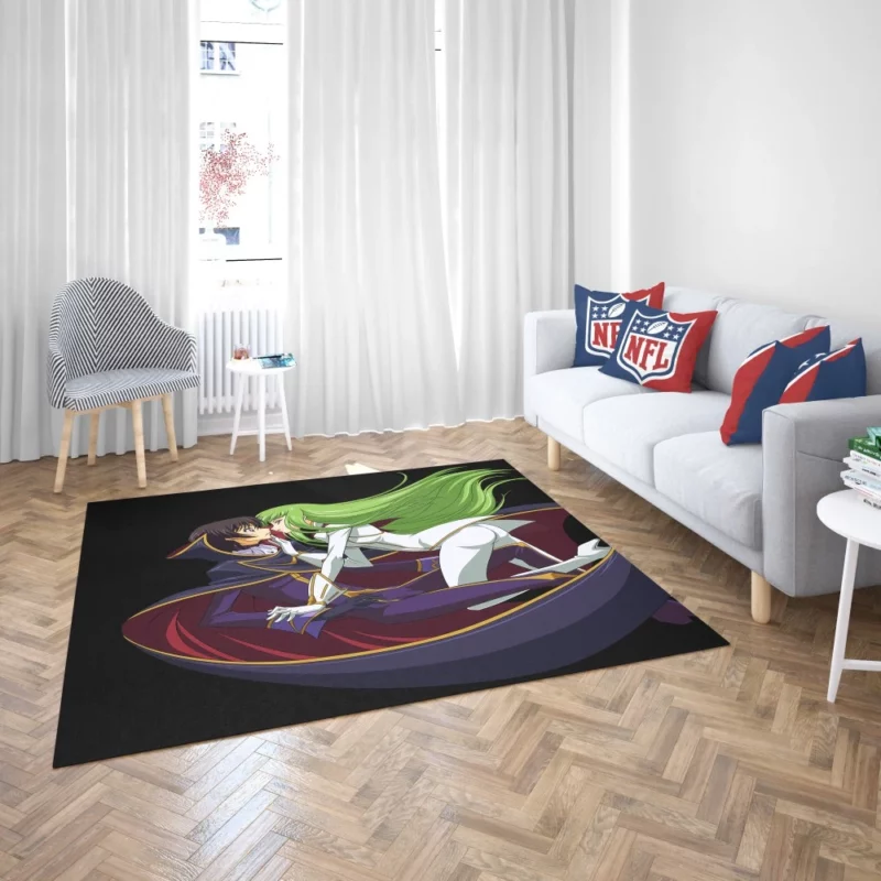 C.C. & Lelouch Code Geass Anime Rug 2