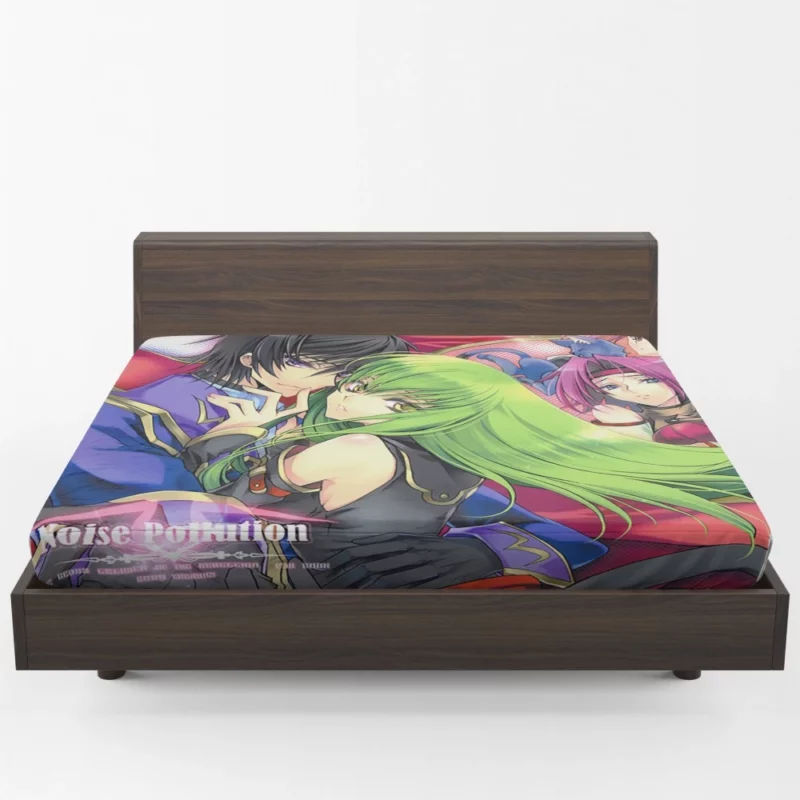 C.C. Lelouch & Kallen Anime Fitted Sheet 1