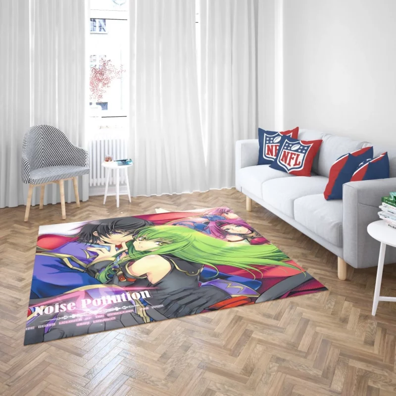 C.C. Lelouch & Kallen Anime Rug 2