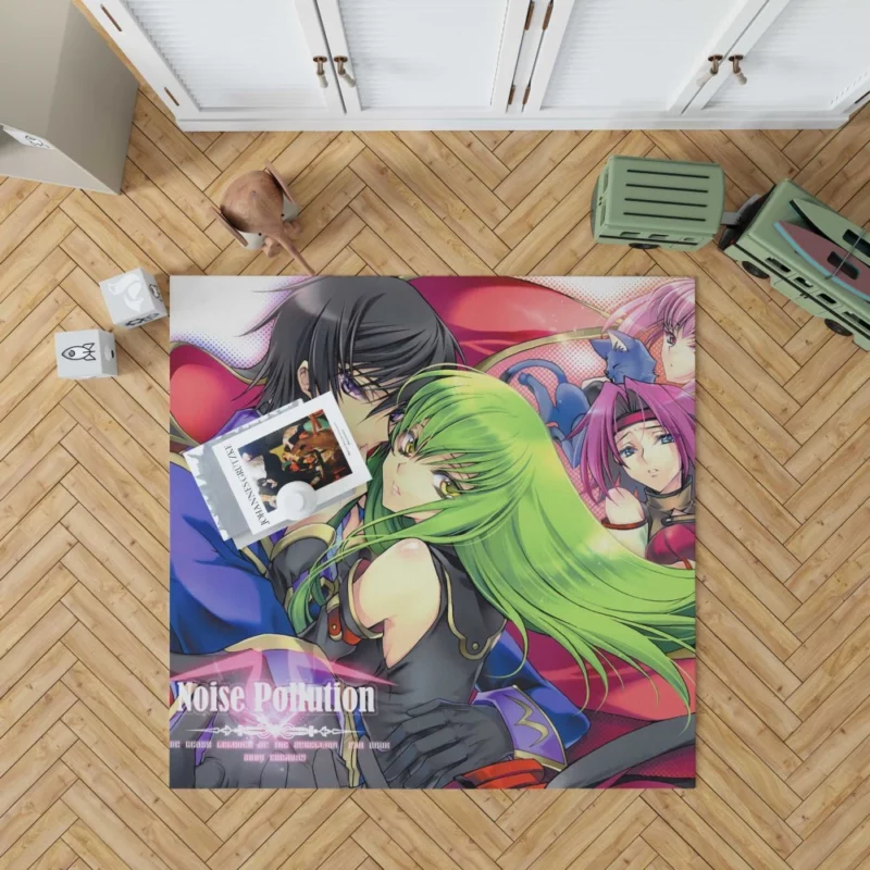 C.C. Lelouch & Kallen Anime Rug