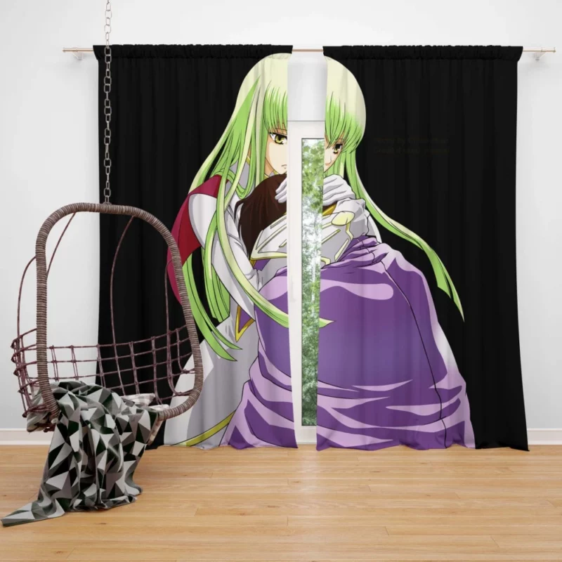 C.C. & Lelouch Lasting Bond Anime Curtain