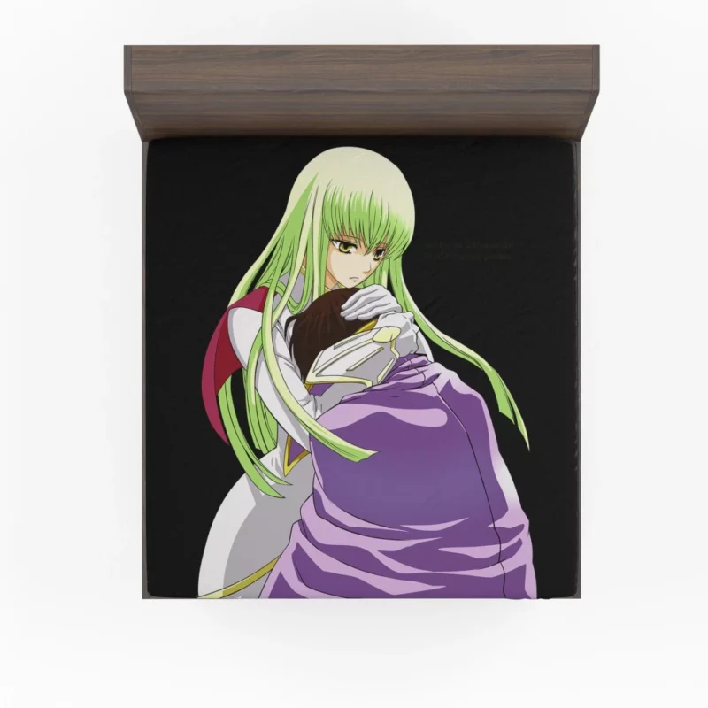 C.C. & Lelouch Lasting Bond Anime Fitted Sheet