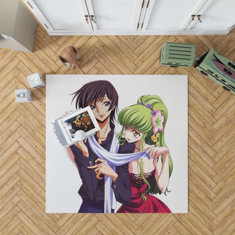 C.C. & Lelouch Saga Anime Rug