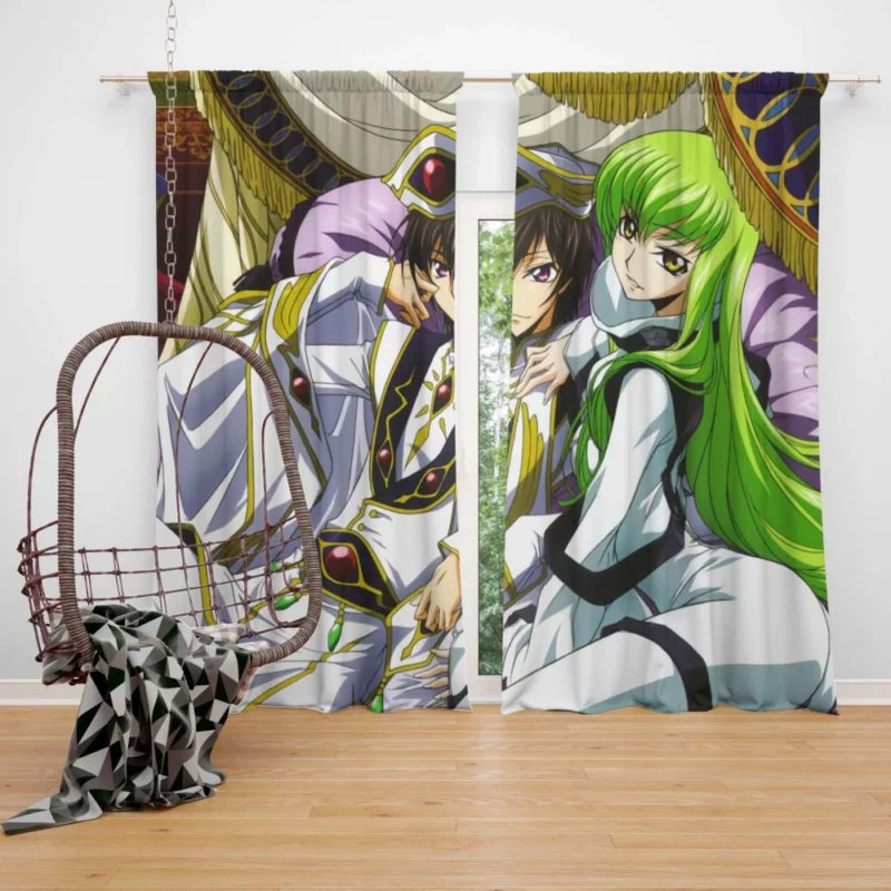 C.C. Lelouch & Suzaku Anime Curtain